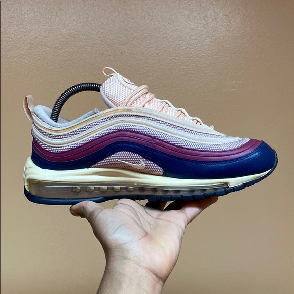 Nike Air Max 97 Crimson Tint/Plum Chalk-Blue Void - Picture 10 of 17